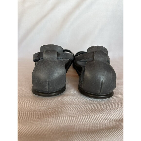 Ecco Gray Gladiator Flat Sandals, Open‎ Toe, Covered Heel, Buckles Women  39/ 9 - Picture 4 of 12